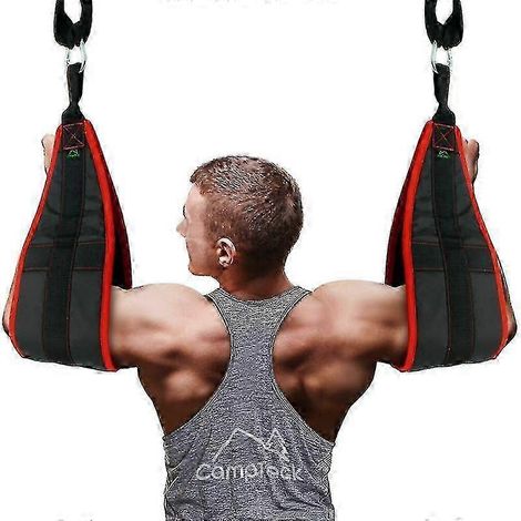 Sangles de suspension abdominales pour fitness, résistantes aux déchirures, vendues par paire, pour barres de traction, rehausseurs de jambes, équipement de fitness à domicile, orange (1/5)