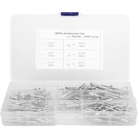 120 Rivets Aluminium Inoxydable Anti-Rouille Accessoire Industrie Nautique (1/3)