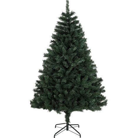 HOMCOM Albero di Natale 180 cm Artificiale con 820 Rami Ignifughi e Base (1/5)