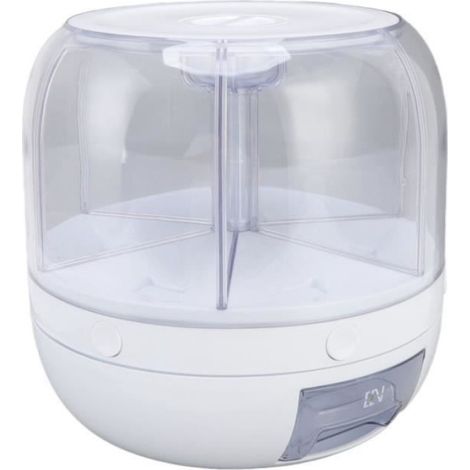 conteneur de stockage de céréales PP Distributeur de céréales 6 grilles PP Rotation anti-insectes table meuble) (1/3)