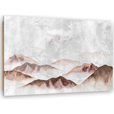 Quadro deco panel, Uccelli sulle montagne - 100x70 (1/5)