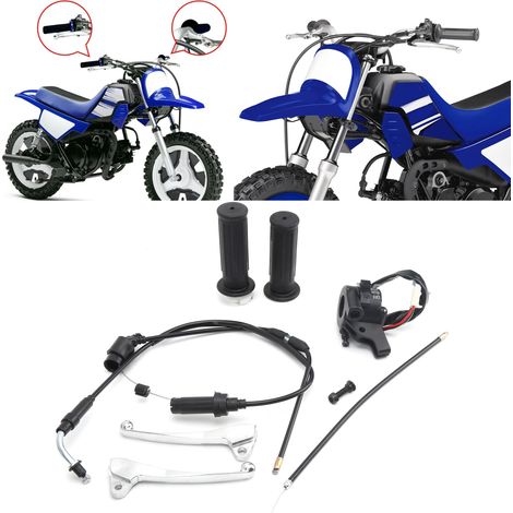 Kit de poignées d'accélérateur et de frein pour Yamaha PW50 (1/5)