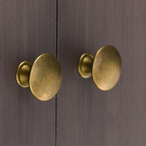 12 Farben: Antikbronze Material: Eisen Kleiner Einlochgriff Runder Möbel-Türgriff Kleiner Hohlgriff