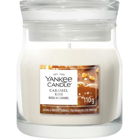 Candela Caramel Kiss Piccola Signature 110g Neutri Yankee Candle