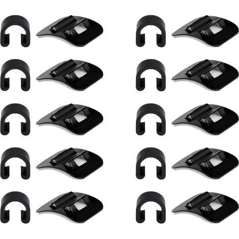 10 Boucle de Câble de Vélo,CClips de Guidage de Câble de Vélo,CClips de Fil de Frein de Vélo,Cadre de Vélo de Route de Montagne C Adaptateurs de Boucle,pour Plupart des Vélos (1/5)
