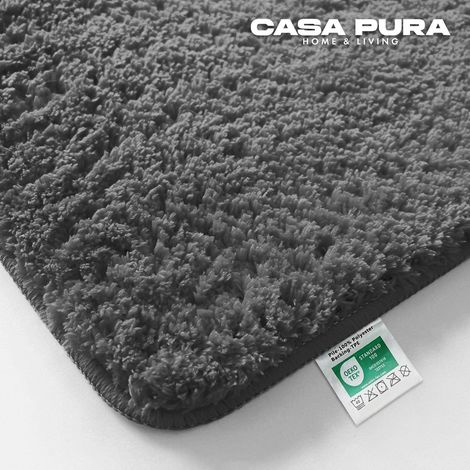 Tapis de bain Sky Uni Gris sombre 95 cm de diamètre