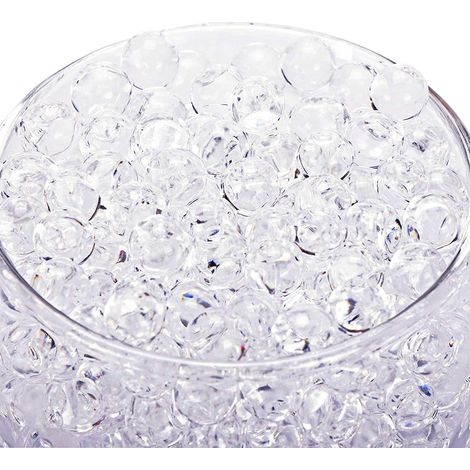 Perles d'eau, 3000 pièces, pour remplir les vases, pierres précieuses, perles de gel d'eau, perles de cristal en croissance, décoration de centre de table pour mariage (1/5)