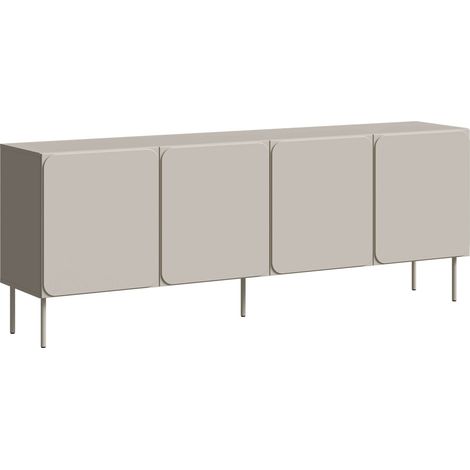 Aparador Fentore 100, Cachemira, 76x200cm, Número de puertas: 040cm, MDF, Aglomerado laminado