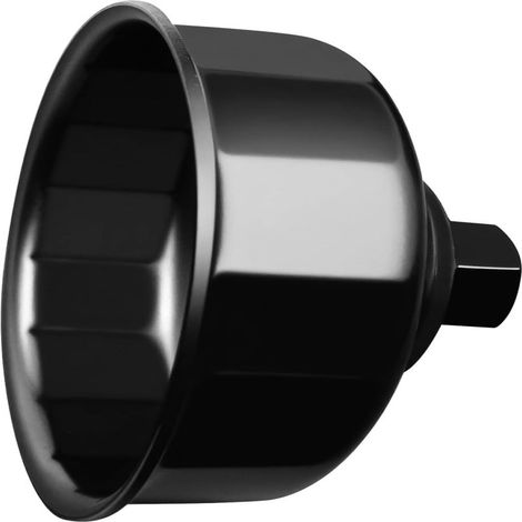 Clé à filtre à huile en acier 86,4 mm à 16 cannelures pour BMW et Volvo - Outil de démontage du bouchon du boîtier de filtre 86 mm - Accessoire de vidange d'huile automobile