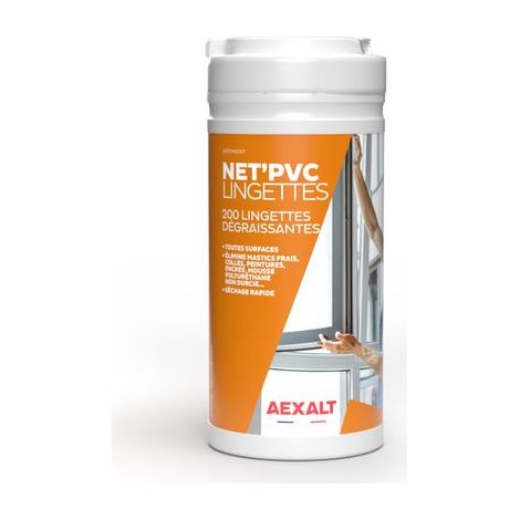 NET'PVC LINGETTES - Fettlösende Tücher - 200 Tücher - AEXALT - LM490