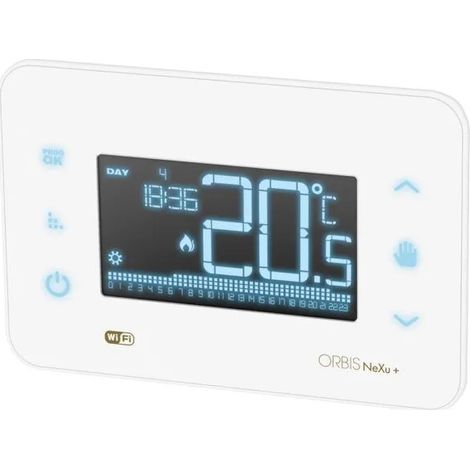 Cronotermostato Digitale Da Incasso, Nexu+ In Wifi Bianco , Comunicazione Wifi, Programmazione Settimanale, 230V