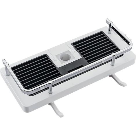 Étagère de douche sans perçage Ulisem, étagère de douche, support de rangement, barre de douche multifonctionnelle, accessoires de salle de bain pratiques (1/4)