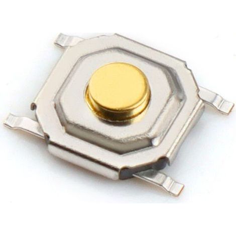 4000 Pièces 4 X 4 X 1,7 mm SMD, Bouton-Poussoir Tactile, Micro-Interrupteur, 4 X 4 X 1,7 mm, Tête en Cuivre, 4 Broches