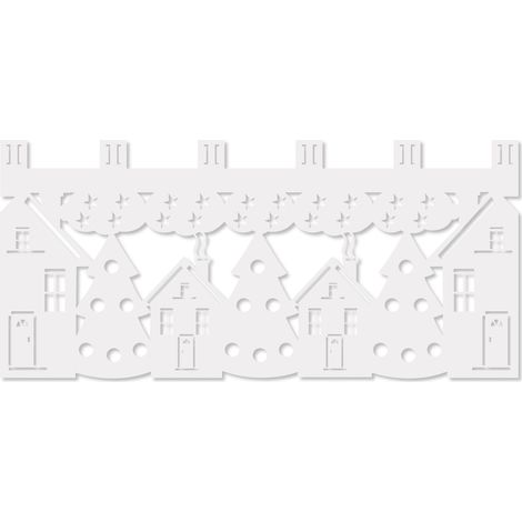 Tenda da cucina M7 Casette di Natale Inverno Natale 90x40 b