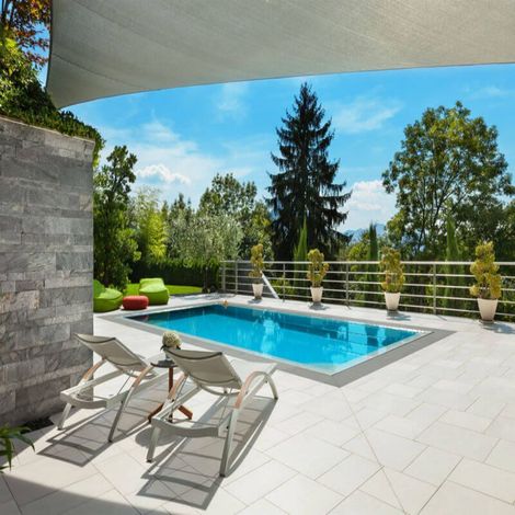 Piscina Interrata In Acciaio 1200x500x150 cm  Sabbia (1/4)