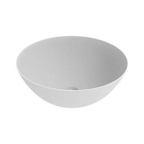 Vasque à poser blanc mat de dimensions 416x155 mm Ercos Musa BLCEROMUSA0001 Couleurs: Blanc mat