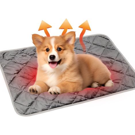 selbsterwärmendes Kissen 40x50cm, weiches Plüsch, rutschfest, für Hunde- und Katzenkäfige (1/5)