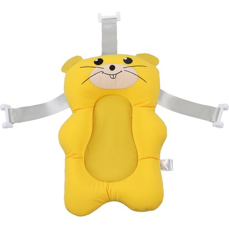 Coussin de bain bébé en forme de dessin animé avec sangle réglable, doux et flottant, type 2 (1/5)