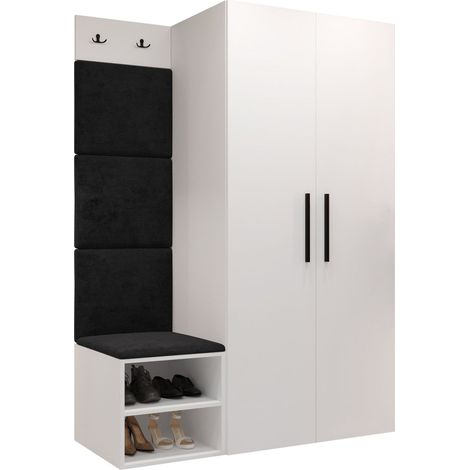 Conjunto para recibidor Nitos IV, Polo 897, 191x122x50cm, Tapiz, Aglomerado laminado, Montada en la pared, Colocada (1/5)