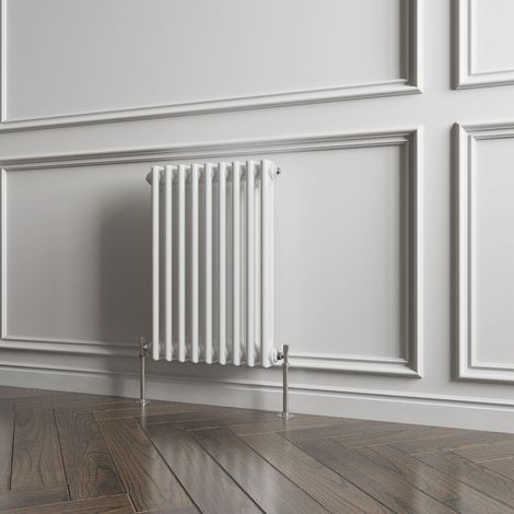 Biubiubath Traditional Cast Iron Style Radiator Horizontal 2 Column White 600x425mm