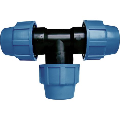Cornat – Raccordo a T di riduzione Sistema di irrigazione Tubo in polietilene, ø 32 e da 25 mm, in Polipropilene per Acqua Fredda (1/2)