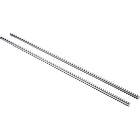 Tige linéaire en acier au carbone, Ø20 mm x 1200 mm, précision élevée, anti-rouille, pour machines de découpe, meulage, fraisage et perçage (2 pièces). (1/5)