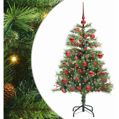 Albero di Natale Albero natalizio Albero festivo artificiale Verde 150 cm PVC e Metallo (1/5)