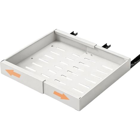 Ausziehbarer Schrankorganisator, verstellbares Design, platzsparend, Weiß 1Stück (1/2)