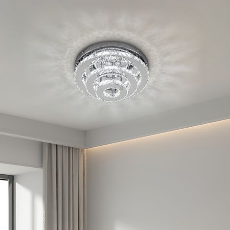 3-Tier Chic Crystal Ceiling Light with Chrome Finish (1/5)