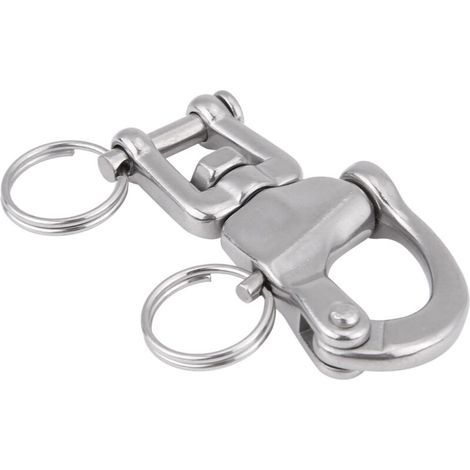 Grillete giratorio de acero inoxidable 316 para driza de spinnaker – resistente a la corrosión, fijación segura, 1 pieza (1/5)