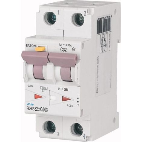 Disj. diff. 2P 32A 30mA type AC 000111620 EATON PKP62-32/2/C/003