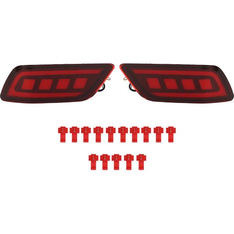 1 paio di luci paraurti posteriori a LED per Subaru Forester 2019-2023, indicatori di direzione e freni rossi, di DEBUNS (1/5)