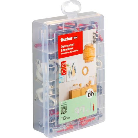 Fischer 577062 easyDIY EasyHook Dübel-Sortimentsbox 113 St. (1/5)