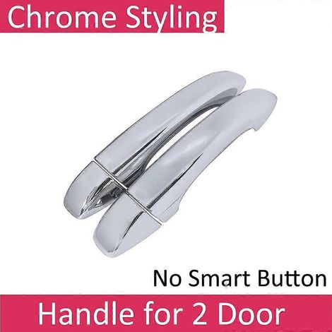 Poignée de porte chromée anti-salissures pour Renault Clio Lutecia V MK5 BF 2019-2022 (2020) - Accessoire auto - Sans bouton intelligent (1/5)
