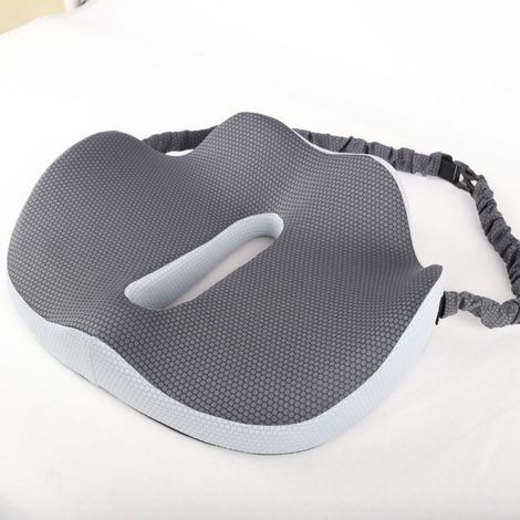Orthopedic seat cushion, medium-firm memory foam for office chair, driving chair, gaming chair and wheelchair, ergonomic design (1/4)