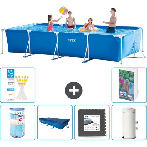 Rechteckiger Frame Pool - 450x220x84 cm - 7-teilig S142