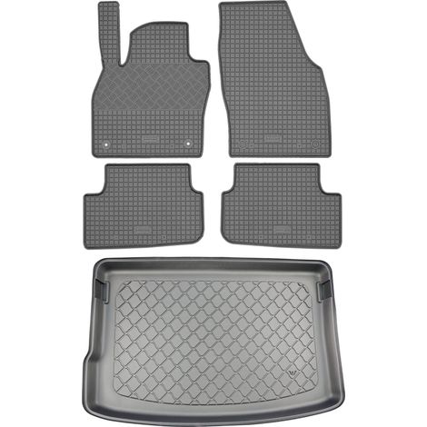 Skoda Fabia IV Hatchback (5 porte) dal 09.2021 SET - tappetini in gomma per auto + tappetino per bagagliaio