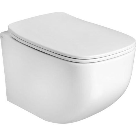 Wand-Wc Ohne Spülrand - Weiss Glänzende Keramik  Mozart