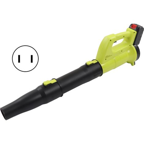 Souffleur sans fil 12000 tr/min 42 m/s, contrôle à 1 bouton, pour neige débris poussière, 100-240V prise US (1/5)