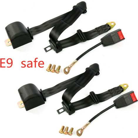 Retractable three-point car seat belt sets, automatic retractor seat belts, E9 (1/5)