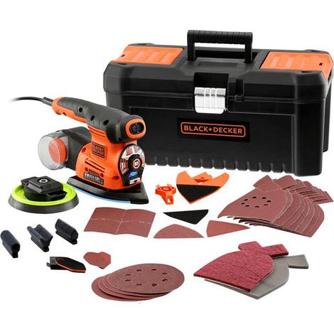 Multiponceuse Autoselect Kabelgebunden - 220 W - Maximale Drehzahl 3000 U/min - 21 Zubehörteile - Im Werkzeugkoffer geliefert (KA280LKA-QS) (1/5)