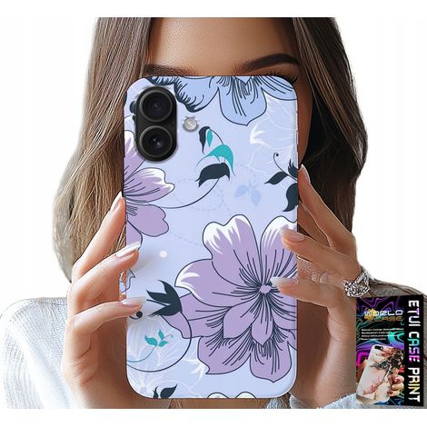 Custodia per iPhone 16 Plus - motivi floreali e alla moda sul retro (1/5)