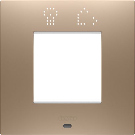 PLAQUE EGO SMART 2P CUIVRE DOUX GEWISS GW16022SCS (1/2)