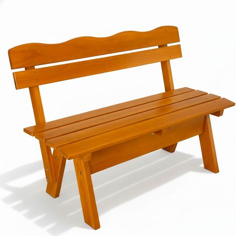 Gartenbank Wetterfest Holz 2 Sitzer 120 cm breit Tromsö