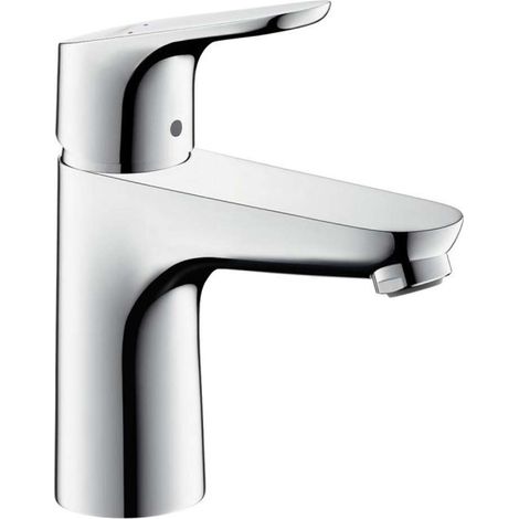 Hansgrohe – Mélangeur mitigeur de lavabo DN15 – Hauteur 94mm – Poignée levier – Débit 5 l/min – Compatible chauffe-eau – Système de mélange céramique (1/10)