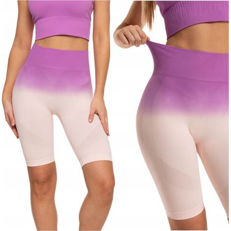 Leggings da donna corti da ciclismo senza cuciture push-up a vita alta Moraj XL (1/5)