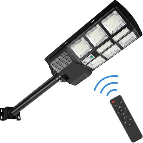 Randaco 1 PCS luces solares de 300 W con sensor de movimiento y control remoto, 600 lm para exteriores