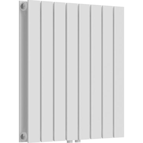 Radiateur à panneaux design double 809 watts acier 60 x 60 cm blanc