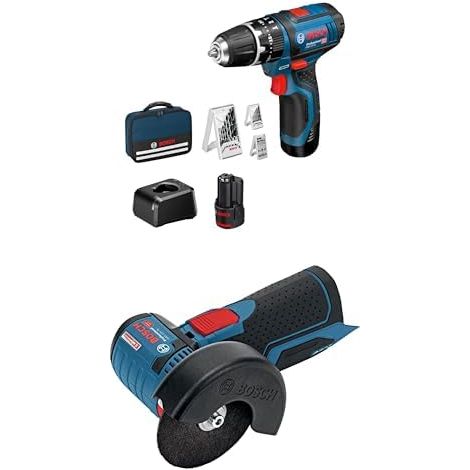 perceuse-visseuse à percussion GSB 12V-15 + meuleuse angulaire sans-fil GWS 12V-76