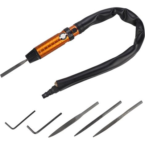 Kit de micro-meuleuse pneumatique Outil de lime à Air pneumatique lime alternative outils de polissage du bois lime polisseuse scie à Air alternatif bouton de commutation d'alimentation (1/5)